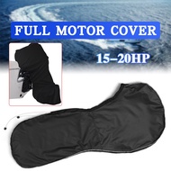 600D Full Outboard Engine Cover Boat Full Outboard Engine Cover Protector Waterproof For 30-60HP/15-20HP Motors Boat Par