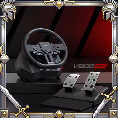 PXN V900 GEN2 Gaming Steering Wheel Driving Racing Simulator 270°/900° Rotation For PC Switch PS3 PS