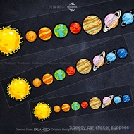 New Product Solar System Planet Fun Stickers Creative Space Planet Earth Unique Body Scratches Decor