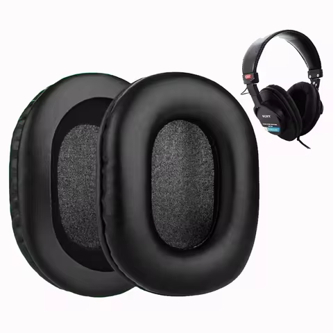 Ear Pads For Sony MDR-7506 MDR-V6 MDR-900ST Headphones Leather Cover EarPads Headset Sponge Foam Cus
