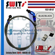 SWITS 45 Degree Front Brake Hose 100cm Motorcycle Brake Hose Model fsa