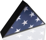 Flag Display Case for 3 x 5 American Flag/ Acrylic Flag Case for Burial Flag/ Triangle Flag Holder S