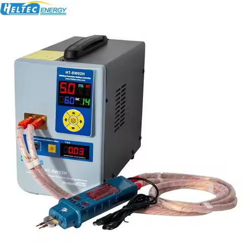 HT-SW02H 7000A 42kw Spot Welder Machines for Lithium Batteries Aluminum to Copper Nickel Welding DIY