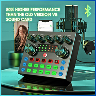 mixer mini bluetoot COD TaffSTUDIO Mixer USB External Sound Card Bluetooth Amplifier V8S / mixer au