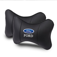 Breathable Leather Headrest Neck Pillow Car Head Neck Pillow For Ford Focus 2 3 MK2 MK3 MK1 Fiesta M