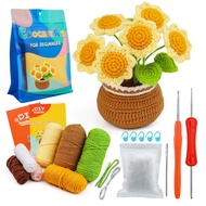 Beginner Crochet Material Kit- DIY Crochet Set-Full Knitting Tools- Crochet Starter Kit for Beginner