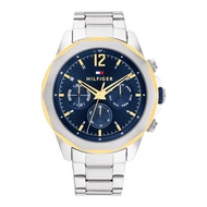 TOMMY HILFIGER TH1792059 นาฬิกาผู้ชาย สายสแตนเลส Silver หน้าปัดสี Navy Blue
