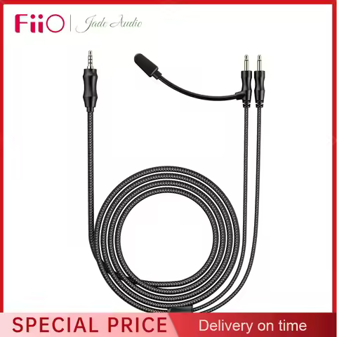 FiiO LL-3.5A Headphone Upgrade Cable Built-in Microphone Gaming Replacement Cord Compatible With FT1
