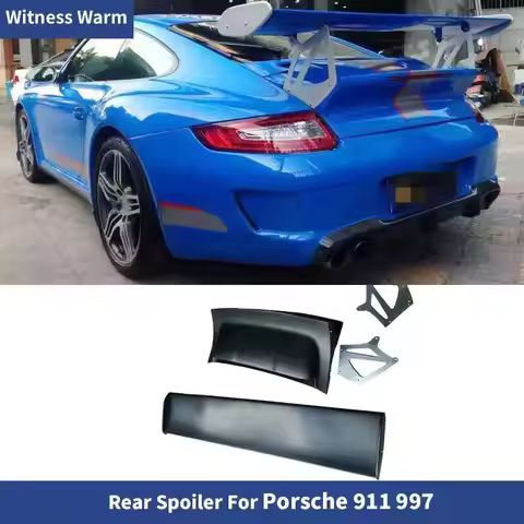 For 2005-2012 997 Rear Wing Carbon Fiber Rear Lid Wind Lip For Porsche 911 Carbon Fiber Tail Spoiler