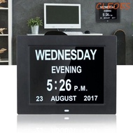 CLEOES Digital Clock Dashboard Date Table Time Dementia LCD Screen Home Decor