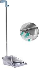 YONILL Dust Pans with Long Handle - Metal Upright Dustpan Heavy Duty, 35" Long Handled Stand Up Dust