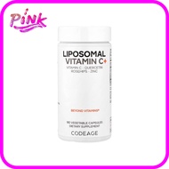 Codeage Liposomal Vitamin C+ 180 Vegetable Capsules Contains 180 Capsules.