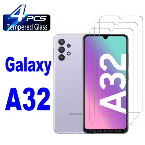 2/4Pcs 9H Tempered Glass For Samsung Galaxy A32 4G/ 5G HD Screen Protector Glass