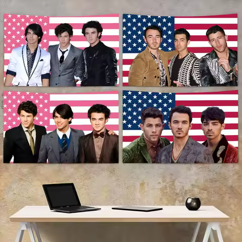 American J-Jonas B-Brothers Flag flag Decoration Art Picnic Party Home Hanging Camping Outdoor Party