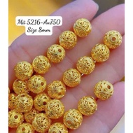 Hydrangea Charm size 8mm -18 kara - AU 750 durable