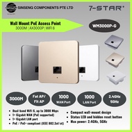 7-STAR* 2.4G/5G Wall Mount AX3000P Wifi 6 PoE 3000M Wireless Access Point (Color:Gold) - 7SAP-WM3000