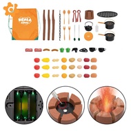 [utruiut0k] Camping Outdoor Pretend Toys Montessori Kitchen Toys Montessori Toy Imaginative Play Chi