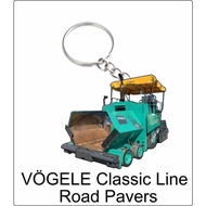 VOGELE road pavers classic super 1603 2d keychain road paver