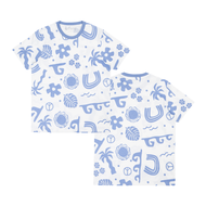 BODY GLOVE Graphic Overprint T-SHIRT 2025 เสื้อยืดลายกราฟฟิค สี Skipper Blue