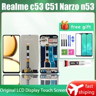 Original For REALME C53 / C51 / NARZO N53 LCD TOUCH SCREEN SKRIN C53 C51 Narzo n53