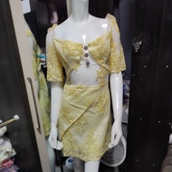 VIP exclusive Soft Lace Dress Sexy Yellow Label Size Xxl (Chest 38 Waist 34 Hips 40 Length 32)