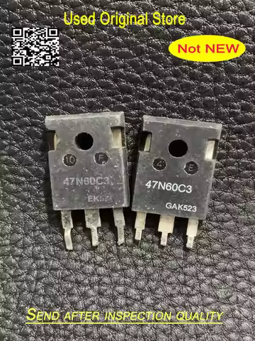 Used 20pcs/lot 47N60C3 SPW47N60C3 47A 600V TO-247 Cool MOS Power Transistor Original disassembly