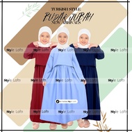 2 PIECE NEW ARRIVAL BUDAK MUSLIMAH JUBAH DRESS COMO CREPE READY STOCK