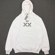 Astrob.Id Jaket Sweater Hoodie Pullover Off White X Uniqlo Black Premium Original Full Tag Label/Hoo