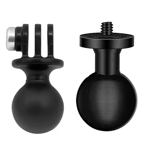 Action Camera Universal Ball Adapter 1" Ball Assembly For GoPro Hero 13 12 11 10 9 8 Insta 360 X6 X5