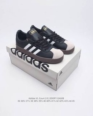 Adidas VL COURT 2.0 SHOES  Men's and women's casual sneakers EU Size：36 36⅔ 37⅓ 38 38⅔ 39⅓ 40 40⅔ 41⅓ 42 42⅔ 43⅓ 44 45