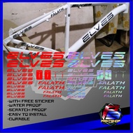 ELVES Bike Frame Vinyl Sticker Decal for Mountain Bike and Road Bike