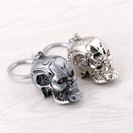 Movie Merchandise The Terminator Terminator t800 Mask Skull Alloy Three-Dimensional Keychain Pendant