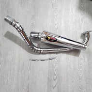 ท่อZ ทรงปลายกรวย ช่างZERN สีเงิน CLICK125