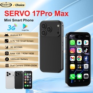 17PRO MAX Android Mini Smartphone 3G WCDMA Dual SIM Standby 16GB ROM Play Store WiFi 3.75" Screen Cu