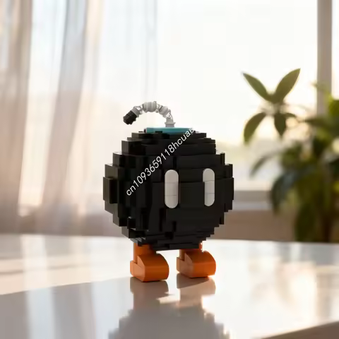 260pcs MOC Mario Bob Omb Mariose Model Building Blocks Construction Toys DIY Christmas Gifts Creativ