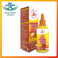 Three Legs Povidone Iodine / Povidone Iodine Cap Kaki Tiga 30ml (exp: 01/27)