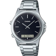 Casio นาฬิกาข้อมือผู้ชาย สองระบบเข็มดิจิตอล สายสแตนเลส รุ่น MTP-VC01D ของแท้ประกันศูนย์ CMG