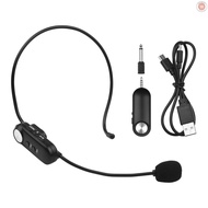 Headset All-Purpose Wireless Microphone UHF Wireless Mic Microphone System Built-in Battery with 3.5mm Plug/ 6.35mm Converter for Video Recording Vlogging Live   G&amp;M-2.20
