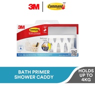 3M Command Bathroom Primer Shower Caddy, White, (Holds Up To 4Kg)