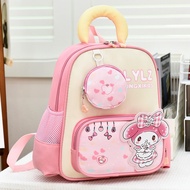 school bag girl beg perempuan Melody Schoolbag Girl Cute Tadika Schoolbag Girl Ringan Kanak-kanak Be