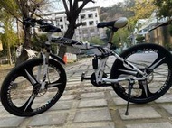 Ming Xu 車架17吋 車輪24吋 27速 碟煞 折疊 越野車 登山車 腳踏車 自行車 白色