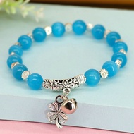 Mori Style Cute Opal Bracelet Female Elastic Rope Sweet Blossoming Sisters Girlfriends Student Brace