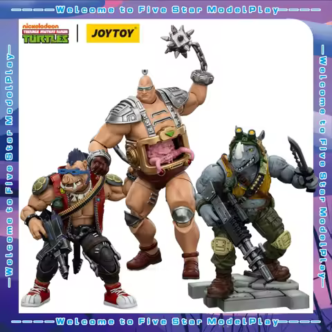 【FS】JOYTOY Warhammer 40K Action Figures TMNT-Beebop Rocksteady Krang Models Gifts