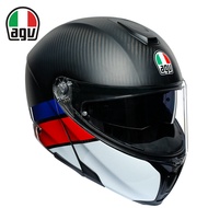 AGV | หมวกกันน็อคใบเปิดหน้า วัสดุคาร์บอนไฟเบอร์ พร้อมเลนส์คู่ ใช้ได้ทุกฤดูกาล