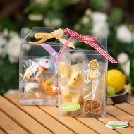 Children's Day Transparent Candy Biscuit Packaging Box Portable Box Madeleine Lollipop Pound Cake Po