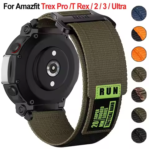 Nylon Strap For Amazfit T-rex 2 3 Ultra Watch Band For Huami Amazfit Trex Pro T Rex Sport Belt Smart