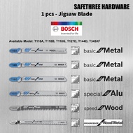 Bosch 1pcs T118G T118A T118B T127D T144D T345XF Jigsaw Blade for Metal Wood Aluminium / Mata Gergaji