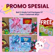 [BUY 2 GET 1 FREE BABY APRON] Birth Gift Full Package Box Package FREE GREETING CARD