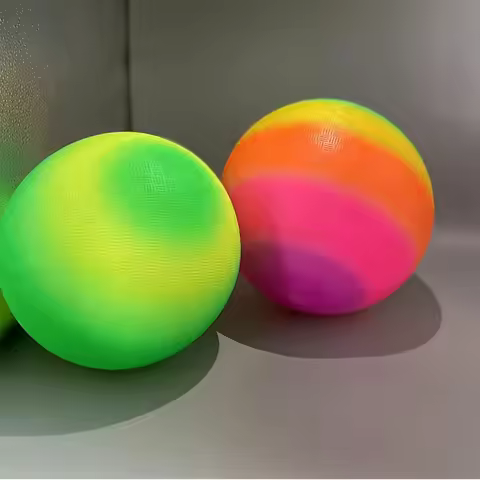 1 Rainbow Playground Ball for Dodgeball, Handball and Parties Games, for Indoor and Outdoor Use.