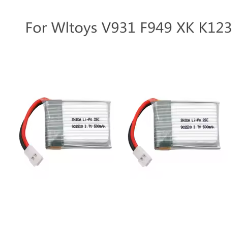 902530 500mAh 3.7V Lipo Battery for Wltoys F949 V931 K123Airplane Helicopter 25C high quality Li-Po
